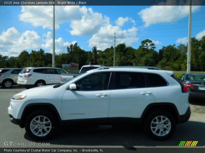 Bright White / Black 2016 Jeep Cherokee Latitude 4x4