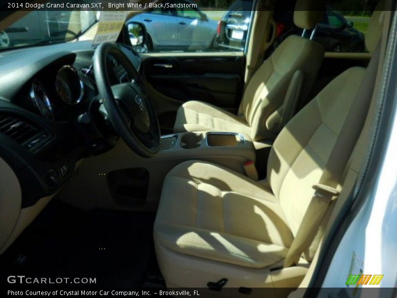 Bright White / Black/Sandstorm 2014 Dodge Grand Caravan SXT