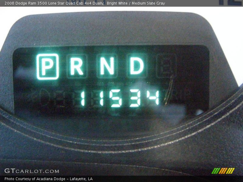 Bright White / Medium Slate Gray 2008 Dodge Ram 3500 Lone Star Quad Cab 4x4 Dually