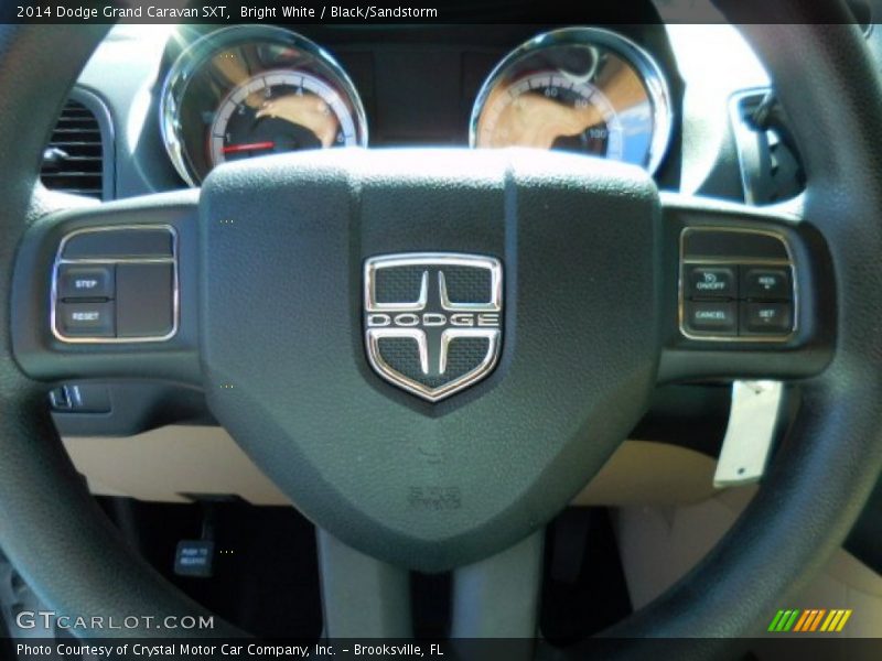 Bright White / Black/Sandstorm 2014 Dodge Grand Caravan SXT