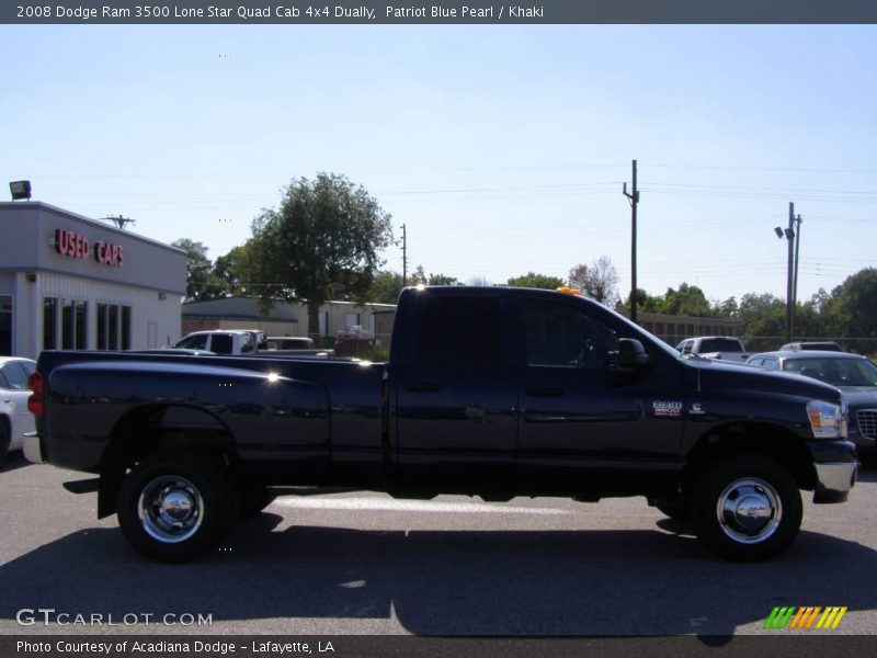 Patriot Blue Pearl / Khaki 2008 Dodge Ram 3500 Lone Star Quad Cab 4x4 Dually