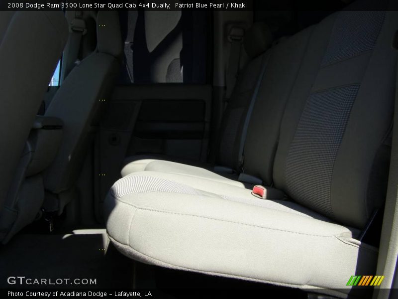 Patriot Blue Pearl / Khaki 2008 Dodge Ram 3500 Lone Star Quad Cab 4x4 Dually
