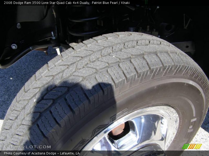 Patriot Blue Pearl / Khaki 2008 Dodge Ram 3500 Lone Star Quad Cab 4x4 Dually