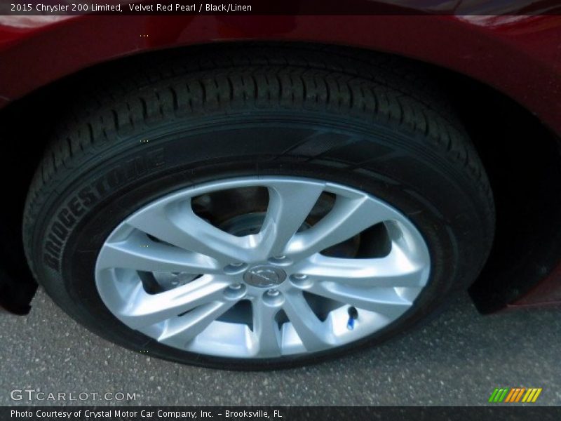 Velvet Red Pearl / Black/Linen 2015 Chrysler 200 Limited