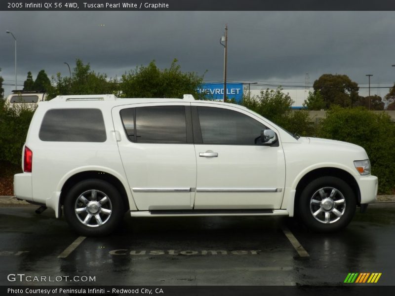 Tuscan Pearl White / Graphite 2005 Infiniti QX 56 4WD