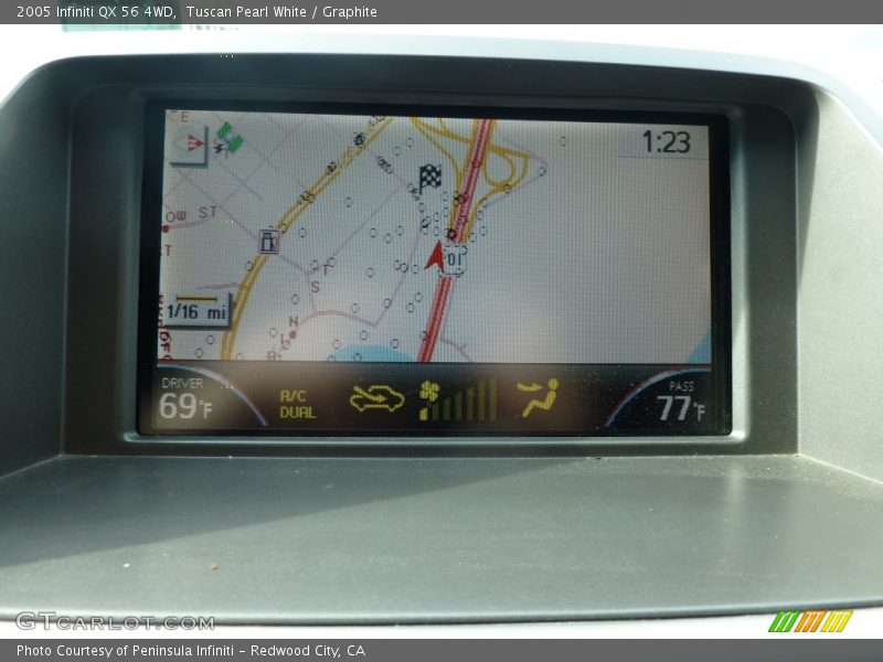 Tuscan Pearl White / Graphite 2005 Infiniti QX 56 4WD