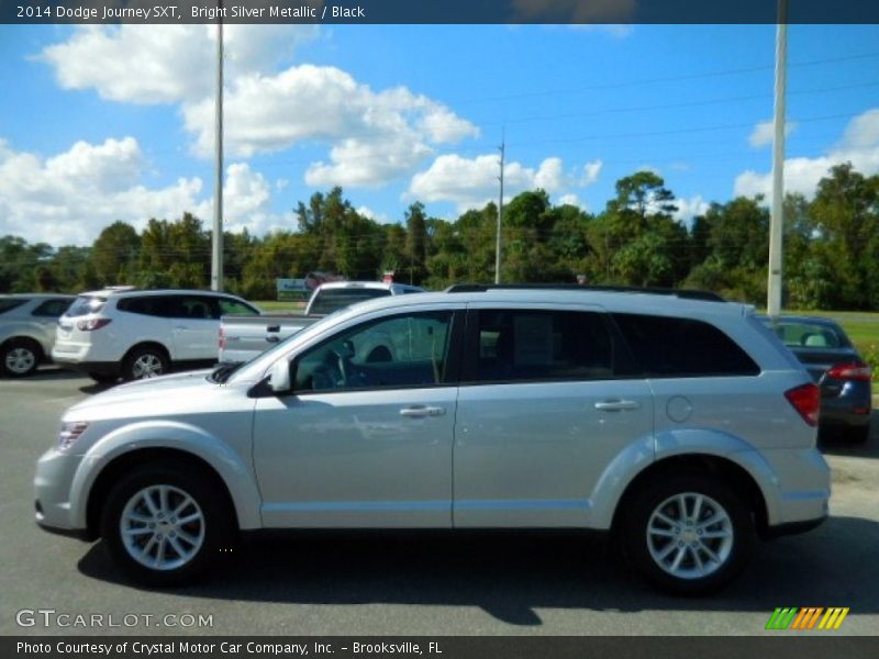 Bright Silver Metallic / Black 2014 Dodge Journey SXT