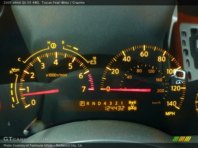 Tuscan Pearl White / Graphite 2005 Infiniti QX 56 4WD