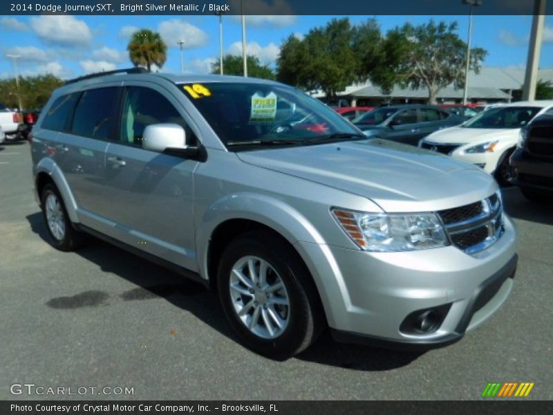 Bright Silver Metallic / Black 2014 Dodge Journey SXT