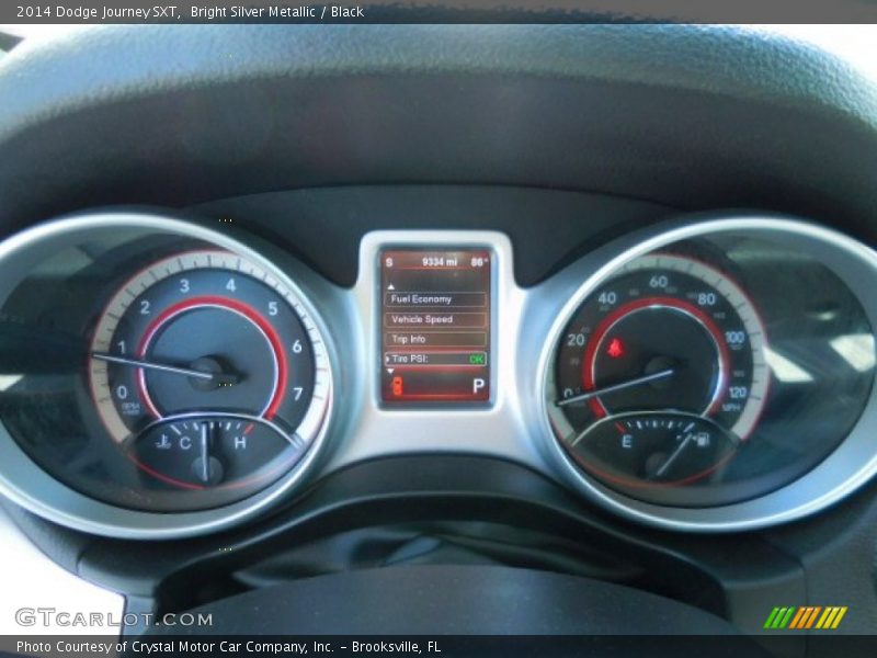 Bright Silver Metallic / Black 2014 Dodge Journey SXT