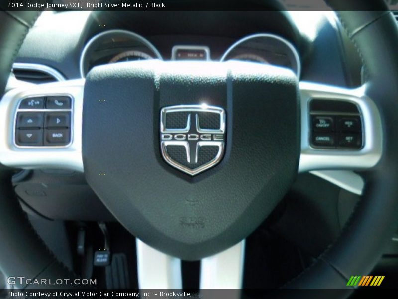 Bright Silver Metallic / Black 2014 Dodge Journey SXT