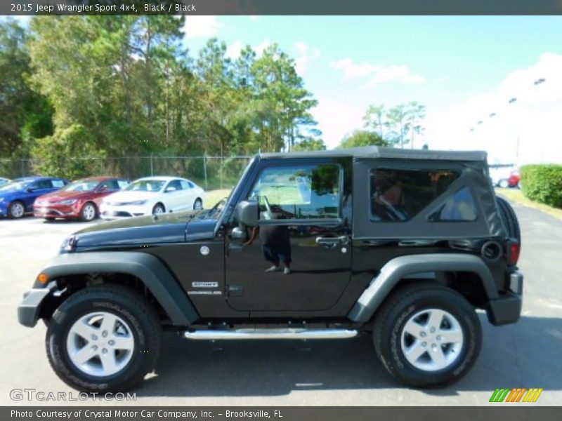 Black / Black 2015 Jeep Wrangler Sport 4x4