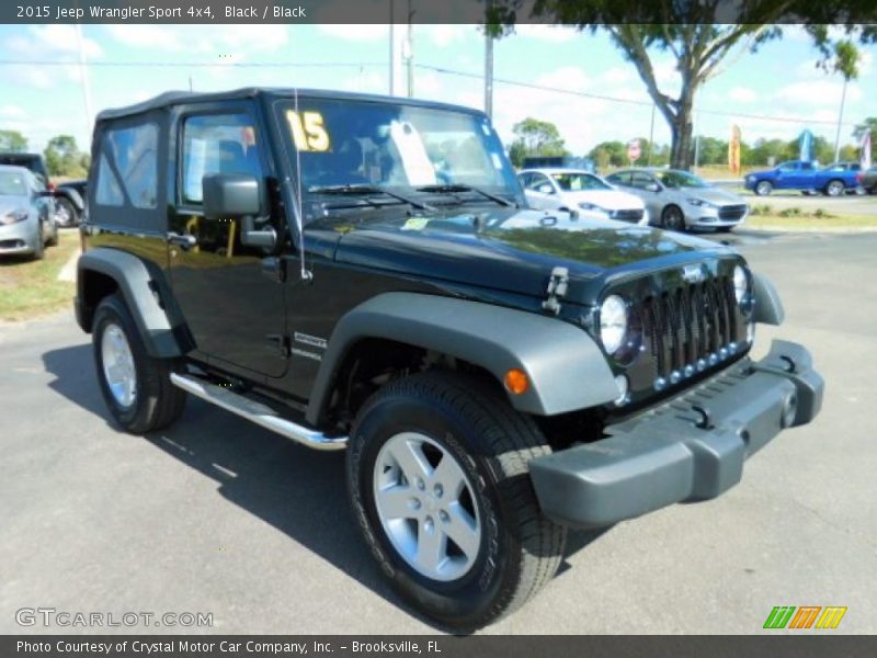 Black / Black 2015 Jeep Wrangler Sport 4x4