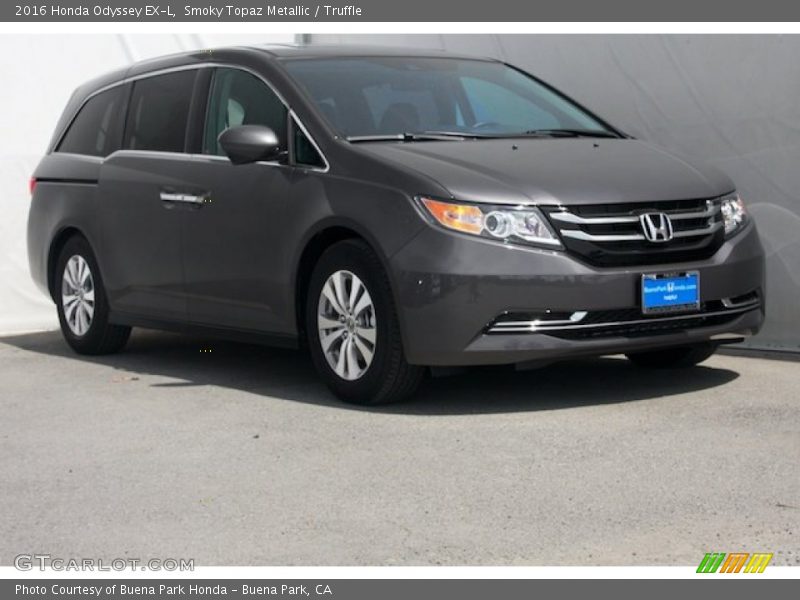 Smoky Topaz Metallic / Truffle 2016 Honda Odyssey EX-L