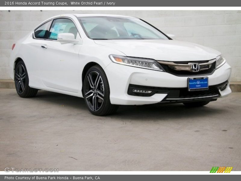 White Orchid Pearl / Ivory 2016 Honda Accord Touring Coupe