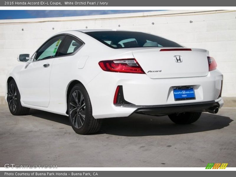 White Orchid Pearl / Ivory 2016 Honda Accord EX-L Coupe