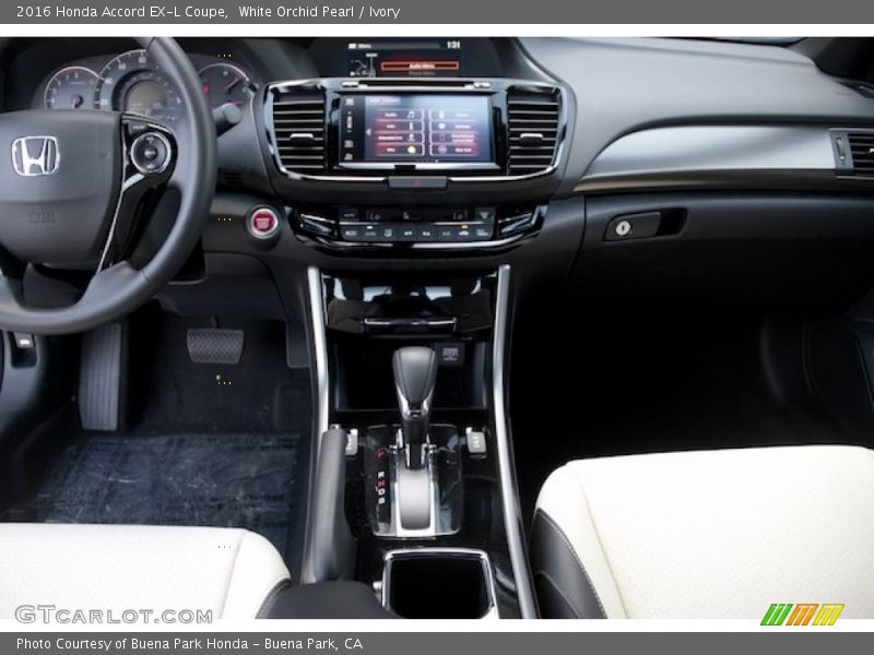 White Orchid Pearl / Ivory 2016 Honda Accord EX-L Coupe