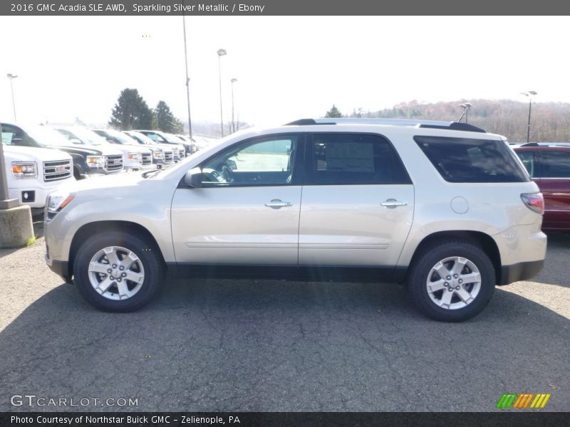 Sparkling Silver Metallic / Ebony 2016 GMC Acadia SLE AWD
