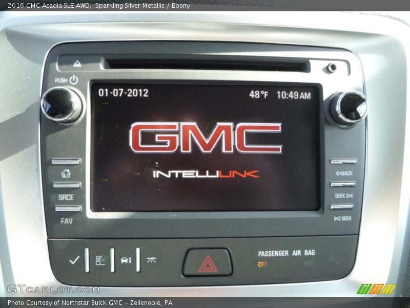 Sparkling Silver Metallic / Ebony 2016 GMC Acadia SLE AWD