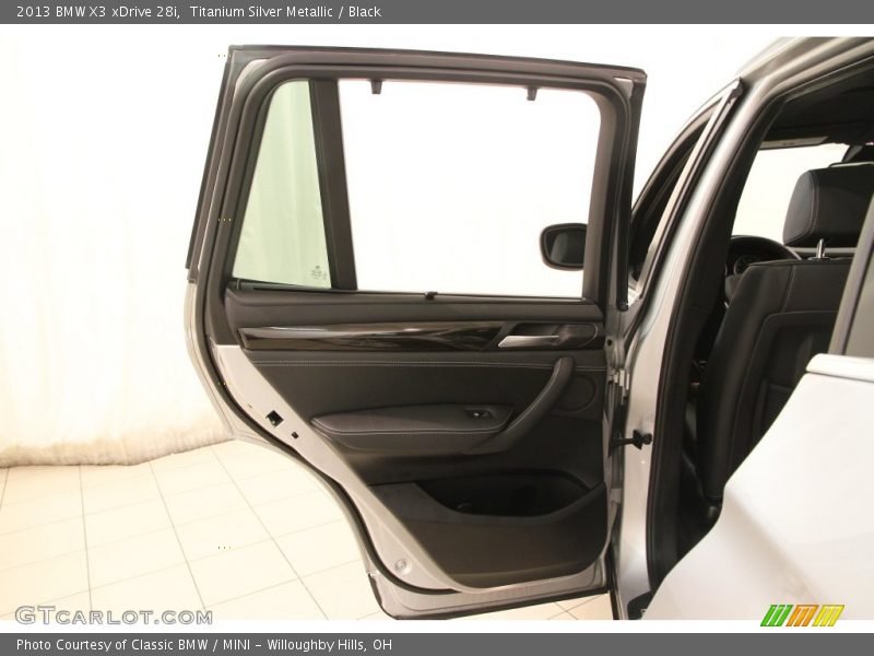 Titanium Silver Metallic / Black 2013 BMW X3 xDrive 28i