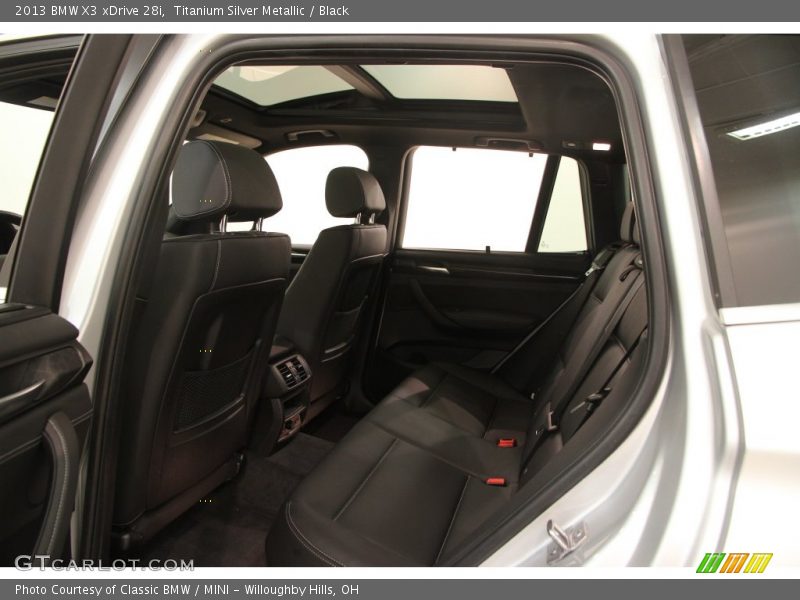 Titanium Silver Metallic / Black 2013 BMW X3 xDrive 28i