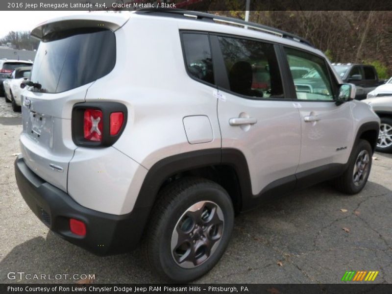 Glacier Metallic / Black 2016 Jeep Renegade Latitude 4x4