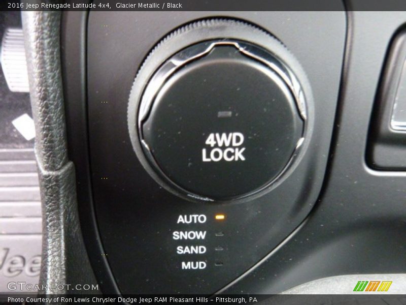 Controls of 2016 Renegade Latitude 4x4