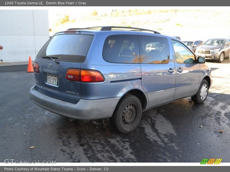 Denim Blue Pearl / Gray 1999 Toyota Sienna LE