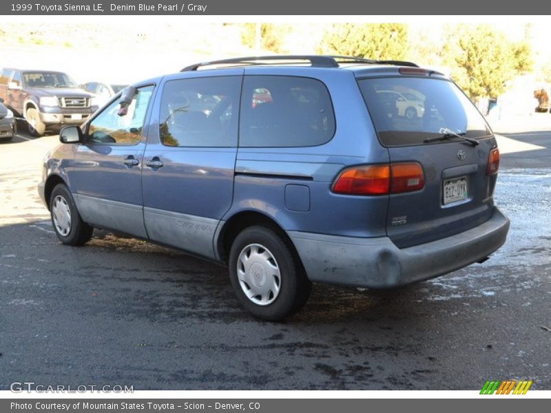 Denim Blue Pearl / Gray 1999 Toyota Sienna LE