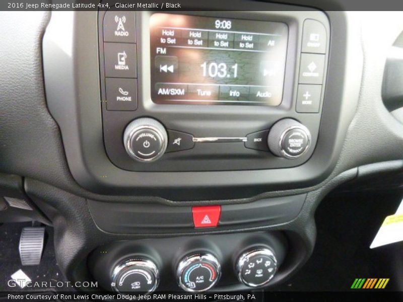 Controls of 2016 Renegade Latitude 4x4