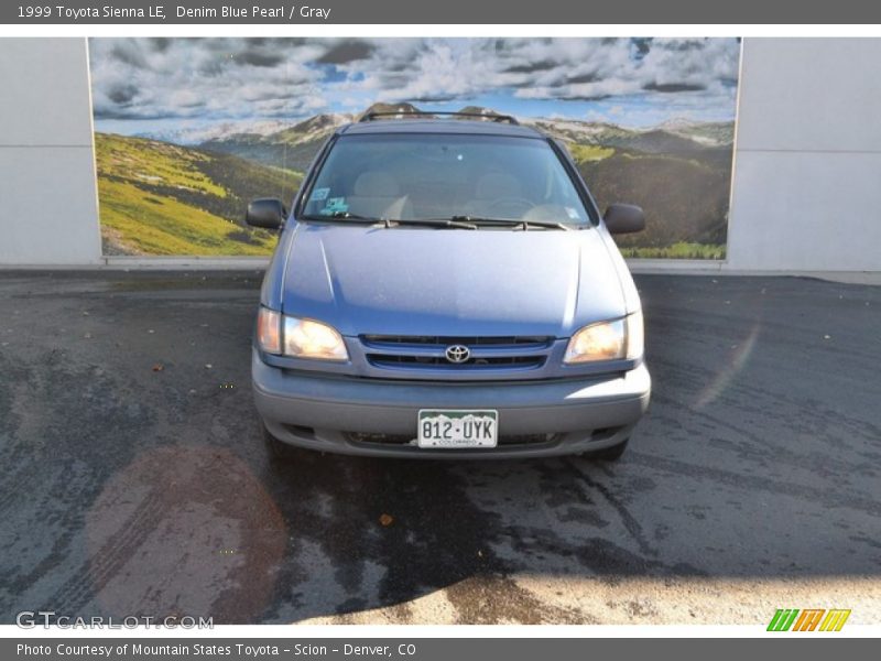 Denim Blue Pearl / Gray 1999 Toyota Sienna LE