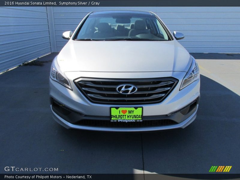 Symphony Silver / Gray 2016 Hyundai Sonata Limited