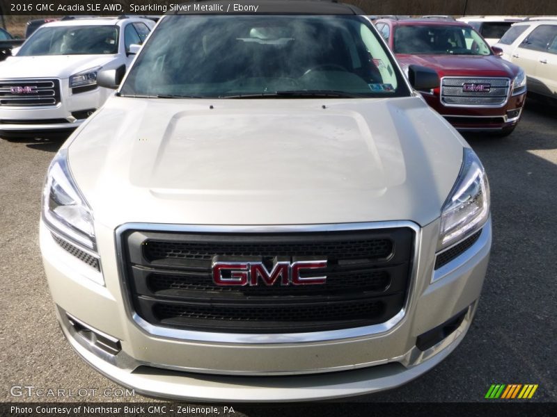 Sparkling Silver Metallic / Ebony 2016 GMC Acadia SLE AWD