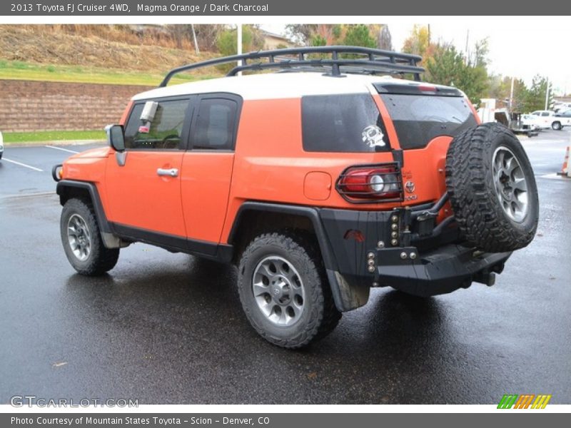 Magma Orange / Dark Charcoal 2013 Toyota FJ Cruiser 4WD