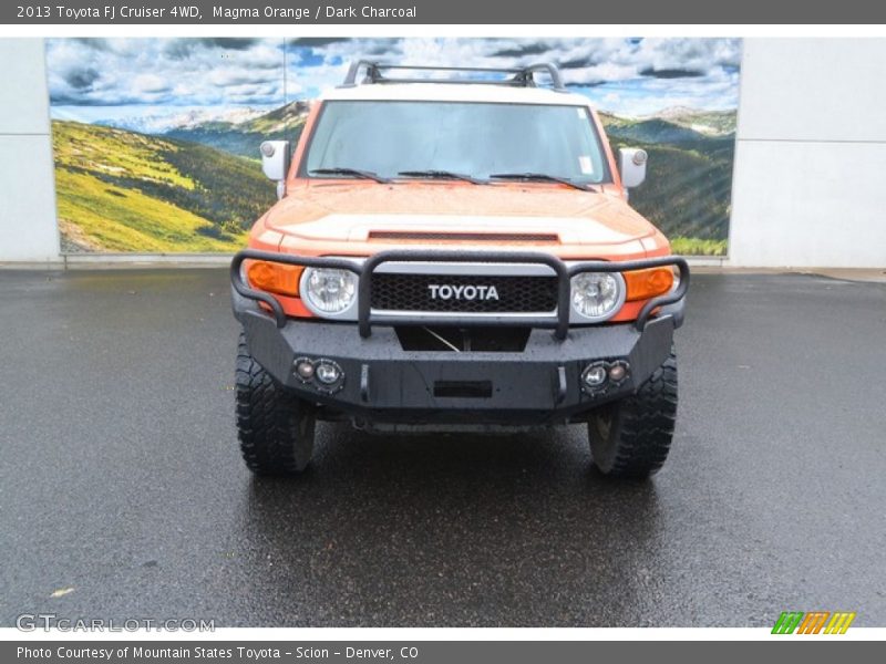 Magma Orange / Dark Charcoal 2013 Toyota FJ Cruiser 4WD