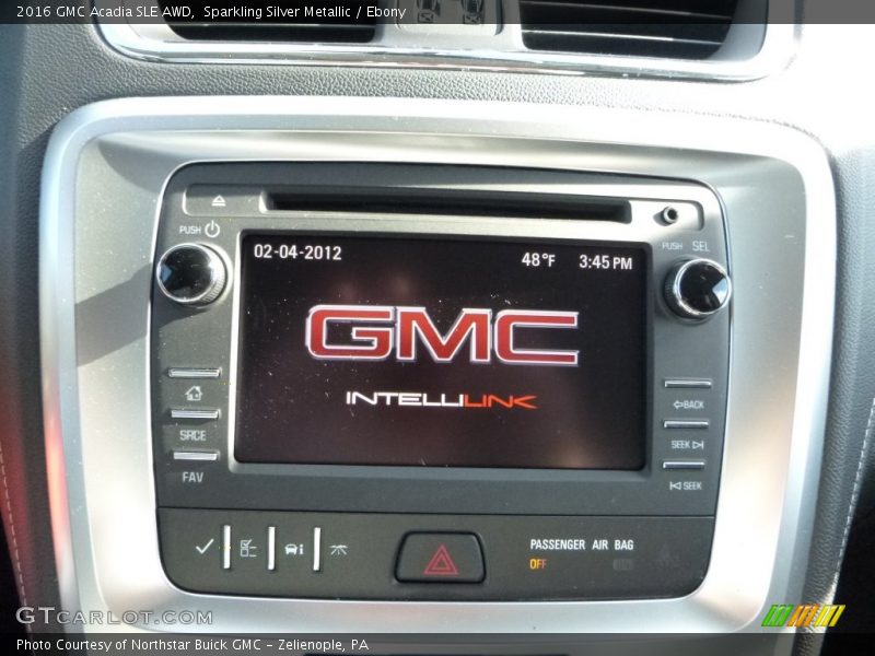 Sparkling Silver Metallic / Ebony 2016 GMC Acadia SLE AWD