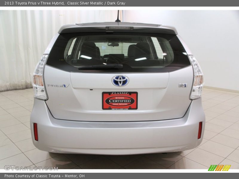 Classic Silver Metallic / Dark Gray 2013 Toyota Prius v Three Hybrid