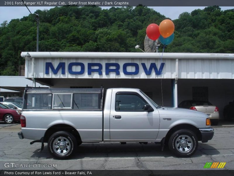 Silver Frost Metallic / Dark Graphite 2001 Ford Ranger XLT Regular Cab