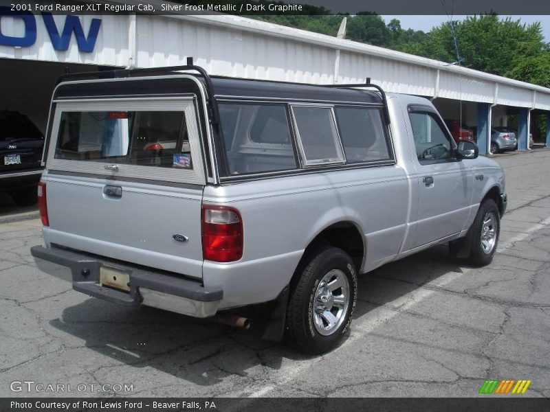 Silver Frost Metallic / Dark Graphite 2001 Ford Ranger XLT Regular Cab