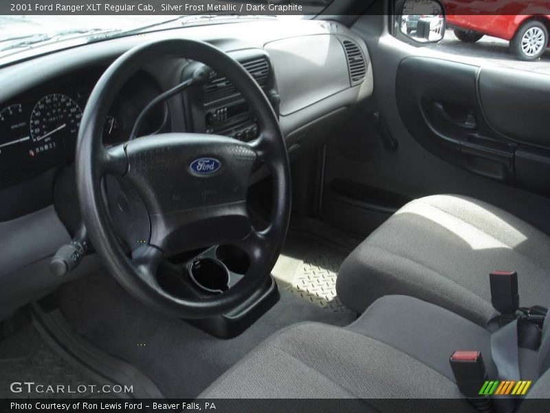 Silver Frost Metallic / Dark Graphite 2001 Ford Ranger XLT Regular Cab