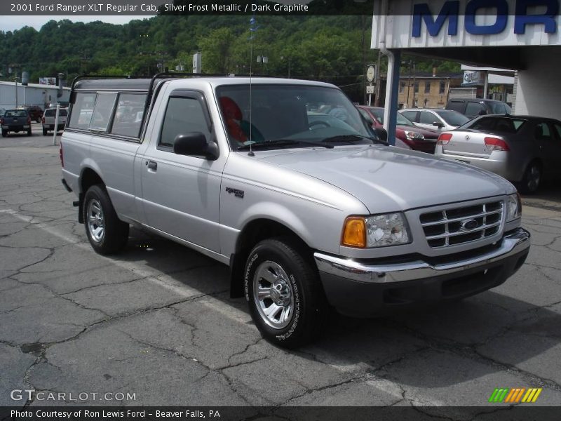 Silver Frost Metallic / Dark Graphite 2001 Ford Ranger XLT Regular Cab