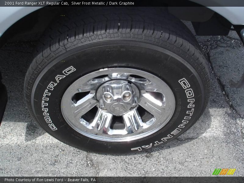 Silver Frost Metallic / Dark Graphite 2001 Ford Ranger XLT Regular Cab