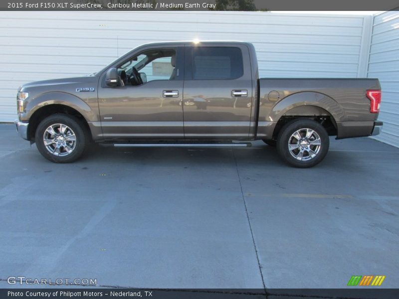 Caribou Metallic / Medium Earth Gray 2015 Ford F150 XLT SuperCrew