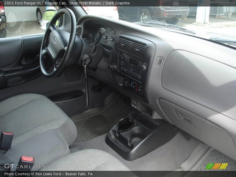 Silver Frost Metallic / Dark Graphite 2001 Ford Ranger XLT Regular Cab