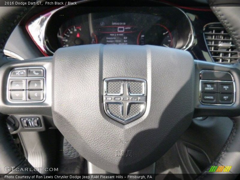 Pitch Black / Black 2016 Dodge Dart GT