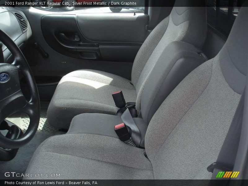 Silver Frost Metallic / Dark Graphite 2001 Ford Ranger XLT Regular Cab