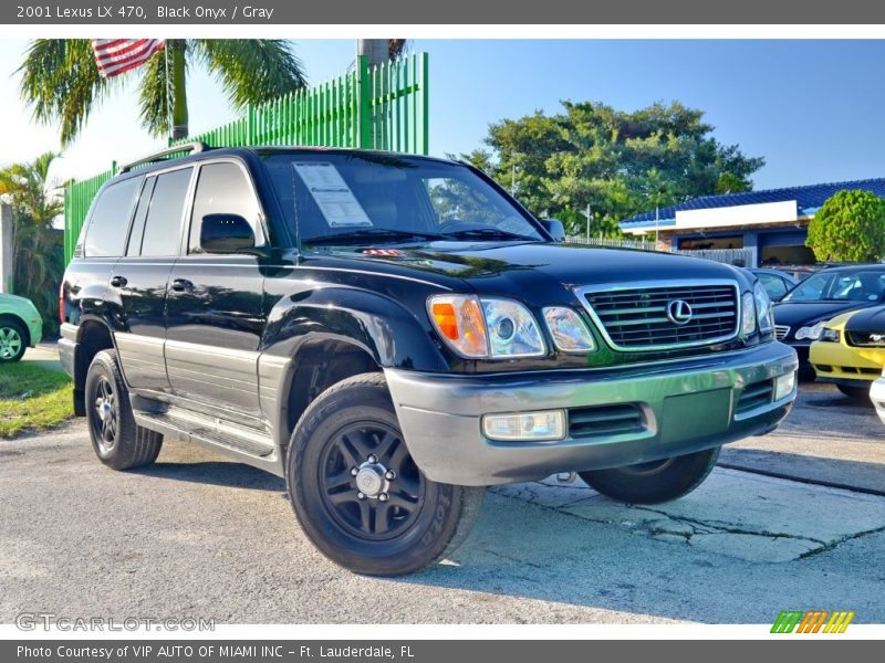 Black Onyx / Gray 2001 Lexus LX 470