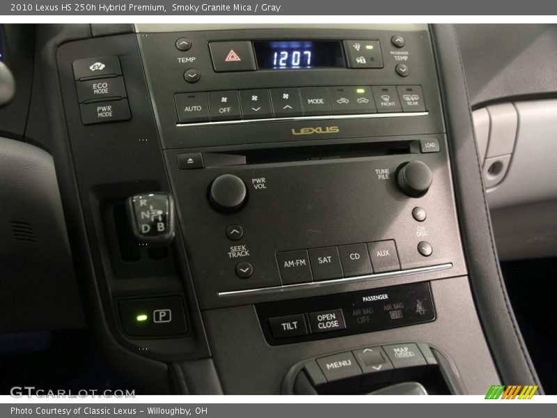 Smoky Granite Mica / Gray 2010 Lexus HS 250h Hybrid Premium