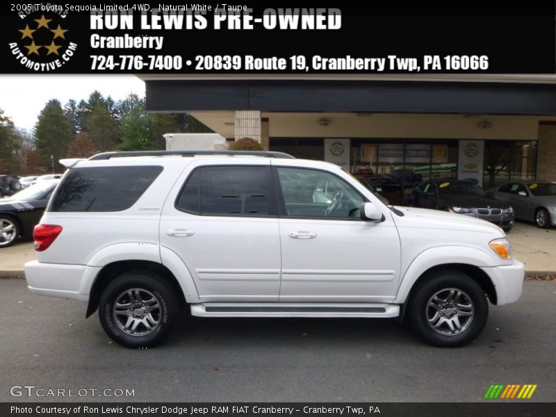 Natural White / Taupe 2005 Toyota Sequoia Limited 4WD