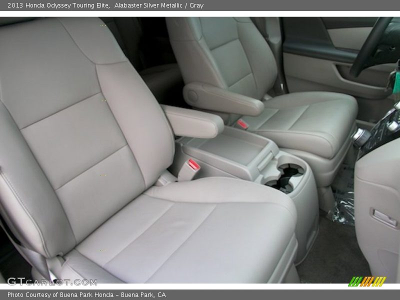 Alabaster Silver Metallic / Gray 2013 Honda Odyssey Touring Elite